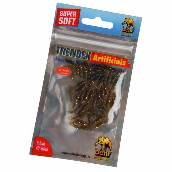 40 Stck Bienenmaden Kunstmaden bronze-glitter