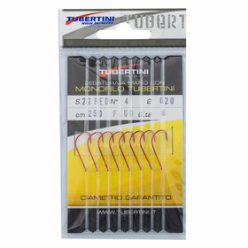 Forellenhaken Tubertini mit Fluorcarbon Vorfach Gr. 4...