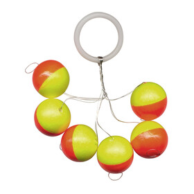 Pilotkugeln Forellen Bissanzeiger rund rot gelb 12 mm