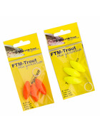 Forellen Schwimmer Pilotkugeln oval