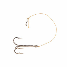 Angsthaken mit Kevlar Vorfach Stingervorfach 7 cm