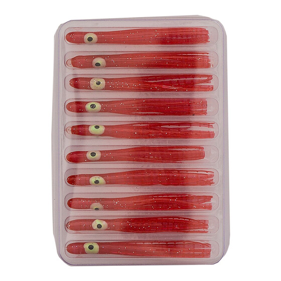 Gummi Oktopus Beifnger uv aktiv 4,5 cm rot