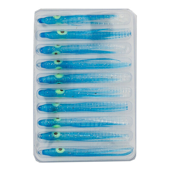 Gummi Oktopus Beifnger uv aktiv 4,5 cm blau