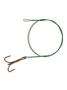 Stahlvorfach mit Drilling ummantelt 1x7  Gr. 