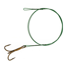 Stahlvorfach mit Drilling ummantelt 1x7  Gr. 6