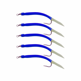 Gummimakks Beifänger Dorsch fluo blau 6/0