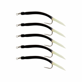 Gummimakks Beifnger Dorsch fluo schwarz 8/0