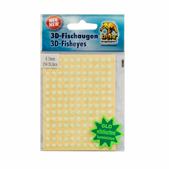 3D Fisch Augen Leuchtaugen glow 5 mm