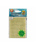 3D Fisch Augen Leuchtaugen glow black 5 mm