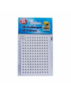 3D Klebeaugen Fischaugen weiß 3 mm 1
