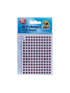 3D Klebeaugen Fischaugen rot 5 mm 1