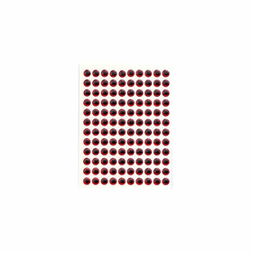 3D Klebeaugen Fischaugen rot 6 mm