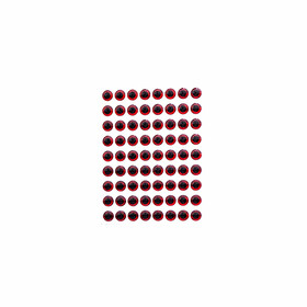 3D Klebeaugen Fischaugen rot 8 mm