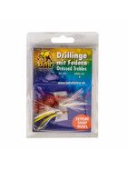 Drillingshaken mit Federn Raubfisch Haken 2