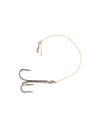 3 Stingerhaken mit Kevlar Vorfach Gr. 4 2 1 3