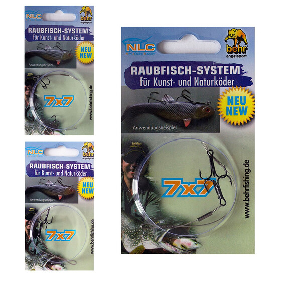 Stinger Haken Vorfach 7x7 mit zwei Drillingen