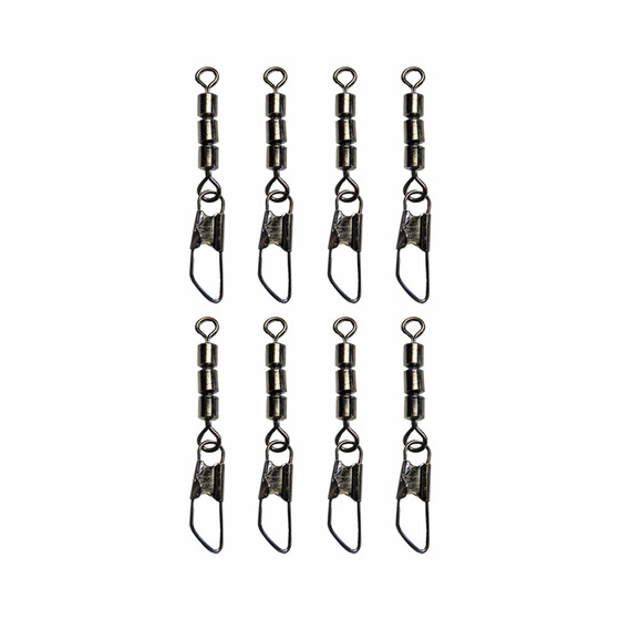 8 Dreifach Wirbel Tnnchenwirbel mit Karabiner Gr. 14