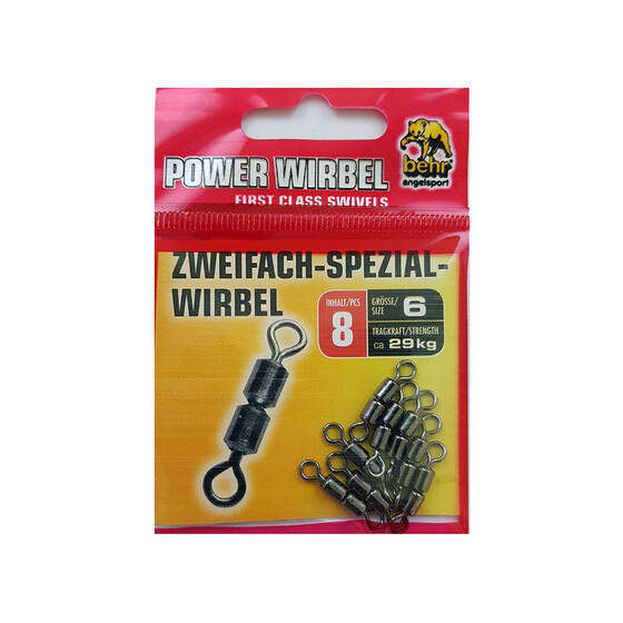 8 Tnnchenwirbel Forellen Wirbel zweifach Gr. 6