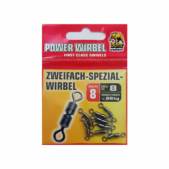 8 Tnnchenwirbel Forellen Wirbel zweifach Gr. 8