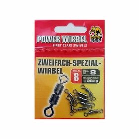 8 Tönnchenwirbel Forellen Wirbel zweifach Gr. 8