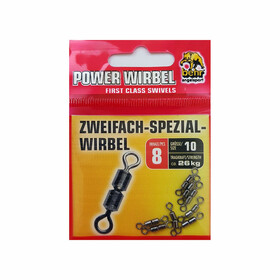 8 Tönnchenwirbel Forellen Wirbel zweifach Gr. 10