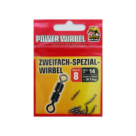 8 Tönnchenwirbel Forellen Wirbel zweifach Gr. 14