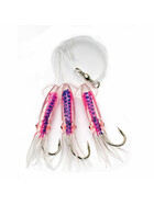 Gummi Octopus Rig Paternoster System pink-lil