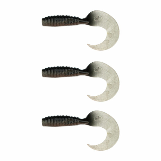 3 Hecht Twister XXL Gummikder 16 cm schwarz-wei