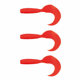 3 Hecht Twister XXL Gummiköder 16 cm japan-rot