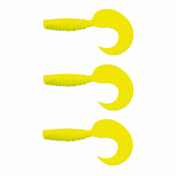 3 Hecht Twister XXL Gummiköder 16 cm fluo-gelb