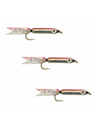 3 Mini Jigs Barsch Zocker rot-metallic