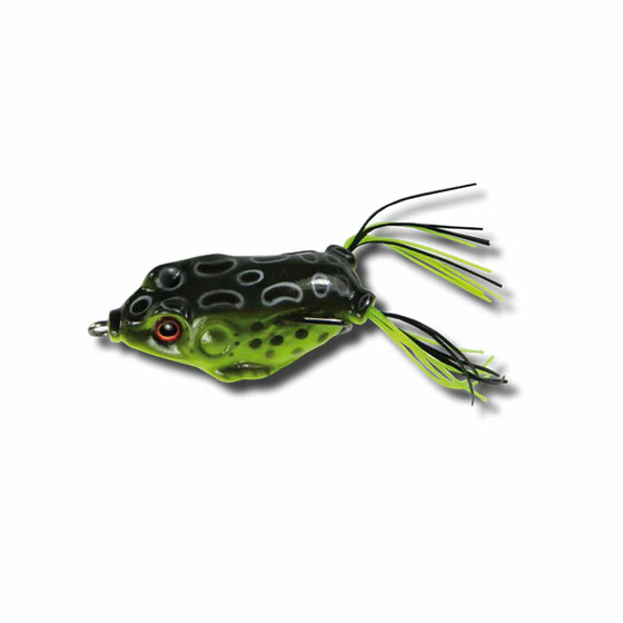 Gummifrosch Hecht Wobbler grn-schwarz 10 g