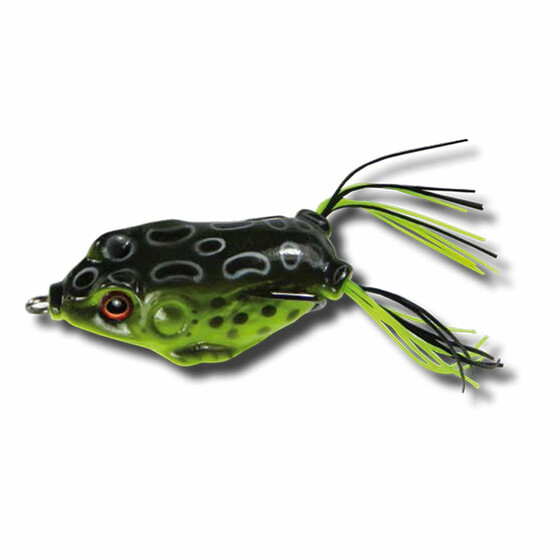 Gummifrosch Hecht Wobbler grn-schwarz 14 g