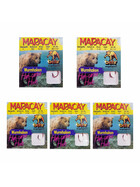 Angelhaken Wurm gebunden rot