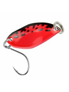 Forellen Blinker 1,2 g Trout Spoon Fly rot-schwarz 1