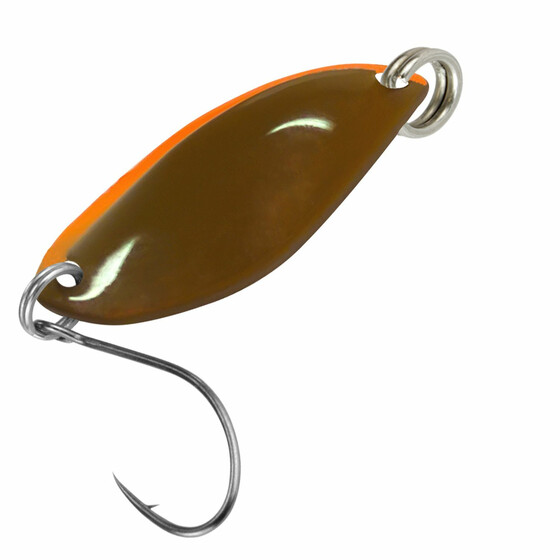 Forellen Blinker 1,2 g Trout Spoon Fly gold-braun