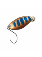 Forellen Blinker 1,2 g Trout Spoon Fly braun-blau 1