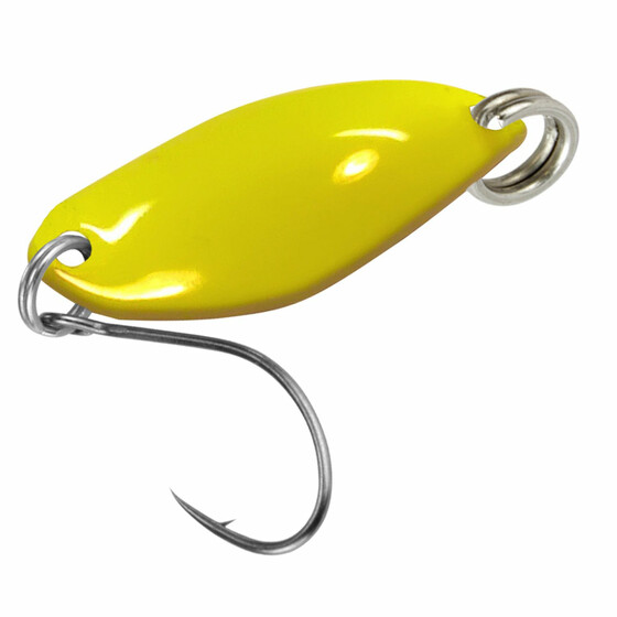 Forellen Blinker 1,2 g Trout Spoon Fly gelb-rot