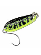 Forellen Blinker 1,6 g Trout Spoon Boogie gelb-schwarz-glitt