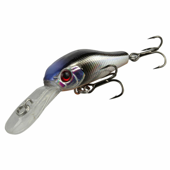 Mini Wobbler Forelle Tieflufer schwarz-silber
