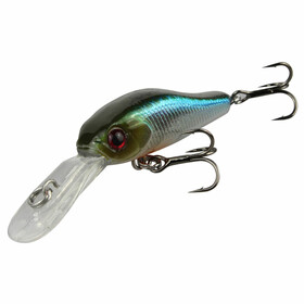 Mini Wobbler Forelle Tiefläufer metallic-blau