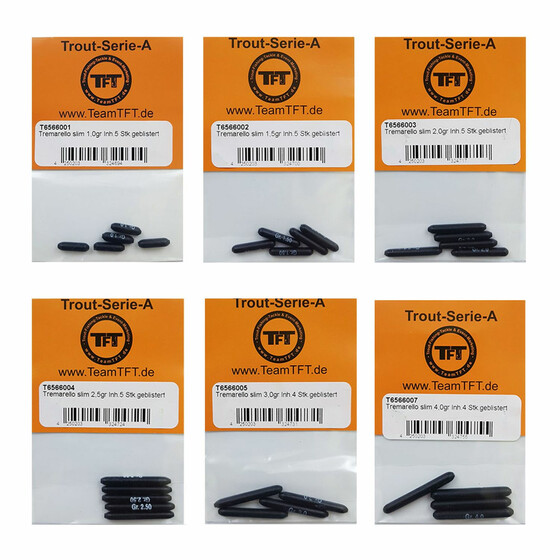 Tremarella Gewichte Forellen Blei slim 1 - 4 g