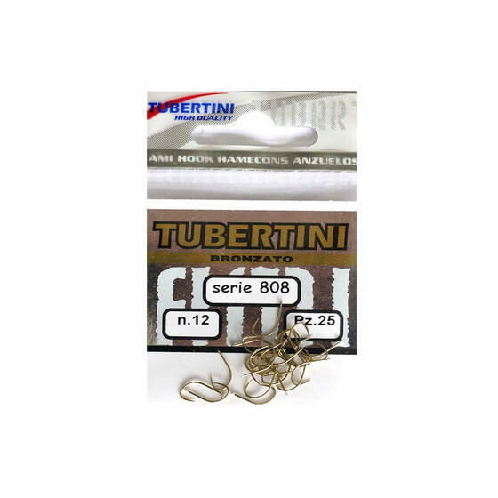 25 Schonhaken Tubertini Angelhaken ungebunden Gr. 12