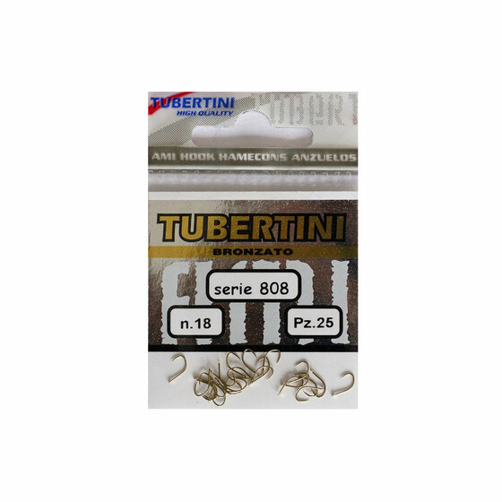 25 Schonhaken Tubertini Angelhaken ungebunden Gr. 18