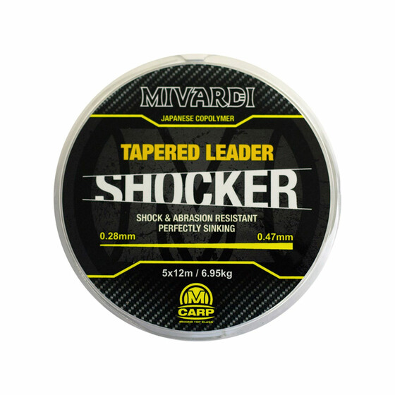 Schlagschnur verjngt Mivardi Tapered Leader 0,28 - 0,47 mm