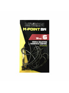 10 lange Karpfenhaken mit gebogenem Schaft Gr