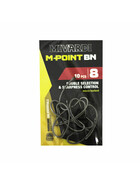 10 lange Karpfenhaken mit gebogenem Schaft Gr