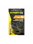 10 kurze Karpfenhaken mit gebogenem Schaft Gr