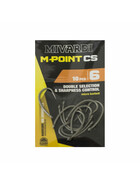 10 kurze Karpfenhaken mit gebogenem Schaft Gr