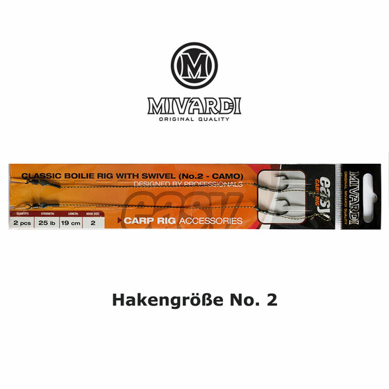 2 Boilies Rigs Classic Karpfenvorfach camou Gr. 2